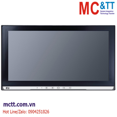 Máy tính công nghiệp không quạt màn hình cảm ứng điện dung 15.6 inch Axiomtek GOT5153W-834-PCT-DC