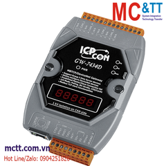 Bộ chuyển đổi Gateway Modbus TCP/RTU/ASCII Slave sang DeviceNet Master ICP DAS GW-7434D-G CR