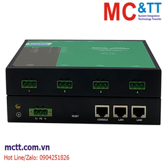 Bộ chuyển đổi Modbus Gateway 4 cổng RS-485 sang Ethernet 3onedata GW1114-4DI(RS-485)-TB-P(12-48VDC)