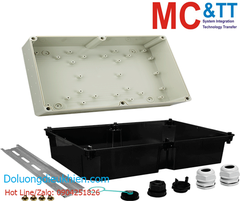 Hộp bảo vệ tiêu chuẩn IP66 kích thước 361 mm x 254 mm x 166 mm (W x L x H) ICP DAS I-36166-ENC CR
