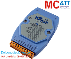 Module RS-485 DCON 1 kênh đầu vào tương tự cặp nhiệt Thermocouple + 2 kênh DO+1 kênh DI ICP DAS I-7011 CR