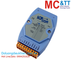 Module RS-485 DCON 1 kênh đầu vào tương tự AI+ 2 kênh DO + 1 kênh DI ICP DAS I-7012 CR