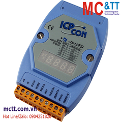 Module RS-485 DCON 1 kênh đầu vào tương tự AI+ 2 kênh DO + 1 kênh DI ICP DAS I-7012FD CR