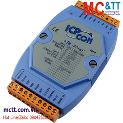 Module RS-485 DCON 1 kênh đầu vào tương tự (Strain Gauge, 6 Wires) + 4 kênh DO + 1 kênh DI ICP DAS I-7016P CR