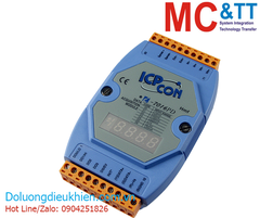 Module RS-485 DCON 1 kênh đầu vào tương tự (Strain Gauge, 6 Wires) + 4 kênh DO + 1 kênh DI ICP DAS I-7016PD CR