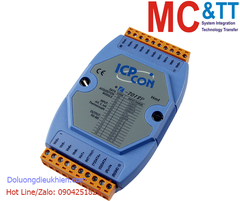 Module RS-485 DCON 8 kênh đầu vào tương tự (cặp nhiệt, Thermocouple) ICP DAS I-7018P CR