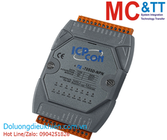 Module RS-485 DCON 8 kênh đầu vào số DI + 8 kênh đầu ra số DO ICP DAS I-7055D-NPN-G CR