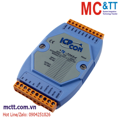 Module RS-485 DCON 4 kênh đầu vào số DI + 5 kênh đầu ra AC SSR ICP DAS I-7065A CR