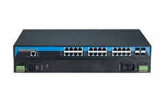 Switch công nghiệp quản lý Layer 3 24 cổng Gigabit Ethetnet + 4 cổng 10G SFP 3Onedata ICS5028G-4TS