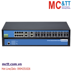 Switch công nghiệp 12 cổng Ethernet + 12 cổng quang 3Onedata IES1024-12F