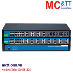 Switch công nghiệp 24 cổng quang + 4 cổng quang Gigabit SFP 3Onedata IES1028-4GS-24F