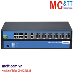 Switch công nghiệp quản lý 12 cổng Ethernet + 12 cổng quang 3Onedata IES5024-12F
