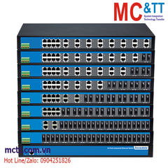 Switch công nghiệp quản lý 8 cổng Ethernet + 16 cổng quang 3Onedata IES5024-16F-S-SC-20KM (Single mode, dual fiber, SC, 20KM)