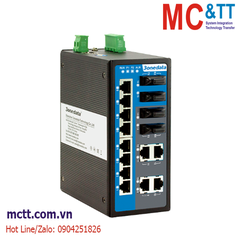 Switch công nghiệp quản lý 12 cổng Ethernet + 4 cổng quang (Single mode, Dual fiber, SC, 40KM) 3Onedata IES6116-4F-S-SC-40KM