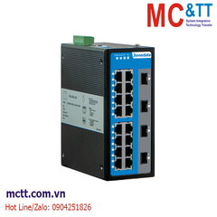 Switch công nghiệp quản lý 16 cổng Ethernet + 4 cổng Gigabit SFP 3Onedata IES6220-16T4GS-2P48