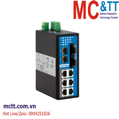 Switch công nghiệp quản lý 6 cổng Ethernet + 2 cổng quang (Dual Fiber, Single Mode, SC, 20KM) + 2 cổng quang Gigabit SFP 3Onedata IES7110-2GS-2F-S-SC-20KM