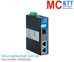 Bộ Chuyển Đổi Quang Điện Công Nghiệp 2 Cổng Gigabit Ethernet + 1 Cổng Quang SFP 3Onedata IMC102GT-1GS