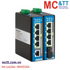 Switch công nghiệp 4 cổng PoE Ethernet + 1 cổng quang (2 sợi quang, Single-mode, SC, 20KM) 3Onedata IPS215-1F-S-SC-20KM-4POE