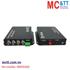 Bộ chuyển đổi 4 kênh video + RS-485 sang quang JHA-D4VT1RB-20
