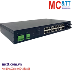 Switch công nghiệp 24 cổng Ethernet + 4 cổng Quang JHA TECH JHA-IG04F024H-T