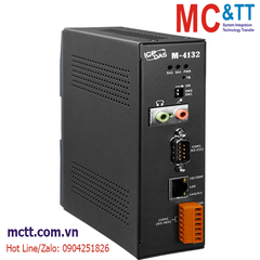 Bộ chuyển đổi 1 cổng RS-232 + 1 cổng RS-485 + Audio sang Ethernet ICP DAS M-4132 CR