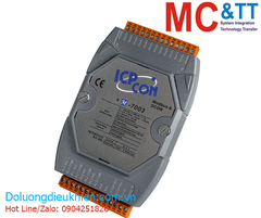 Module RS-485 Modbus RTU 8 kênh AI + 4 kênh Relay ICP DAS M-7003-G CR