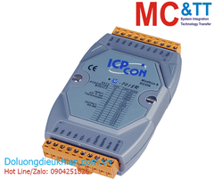 Module RS-485 Modbus RTU 8 kênh đầu vào tương tự (Dòng điện, điện áp, cặp nhiệt) ICP DAS M-7018R-G CR