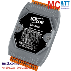 Module RS-485 Modbus RTU 6 kênh AI + 2 kênh AO + 3 kênh DI + 3 kênh DO ICP DAS M-7026-G CR