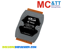 Module 8 kênh đầu vào số + 8 kênh đầu ra số kết nối RS-485 Modbus RTU & DCON ICP DAS M-7055U