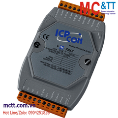 Module RS-485 Modbus RTU 4 kênh đầu vào DI + 5 kênh đầu ra Relay ICP DAS M-7065-G CR