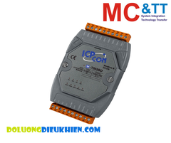 Module 4 kênh đầu vào số + 5 kênh đầu ra DC SSR kết nối RS-485 DCON & Modbus RTU ICP DAS M-7065BD