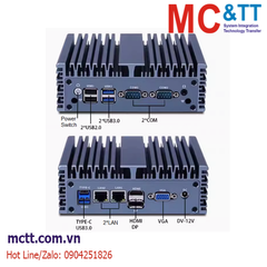Máy tính nhúng công nghiệp không quạt (2 LAN + 2 COM) MCTT MBOX-2L2C-MN-10TH