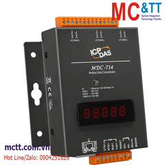 Bộ dữ liệu tập trung Modbus 1xRS-232 + 4xRS-485 + 1xEthernet ICP DAS MDC-714 CR