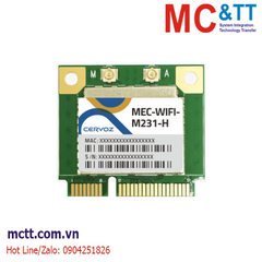 Card Wifi + Bluetooth 4.0 Mini Pcie 802.11 a/b/g/n/ac Cervoz MEC-WIFI-M231B-H