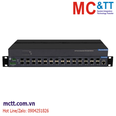 Switch công nghiệp IEC61850 quản lý 28 cổng Gigabit SFP 3onedata MES5300-28GS-2LV