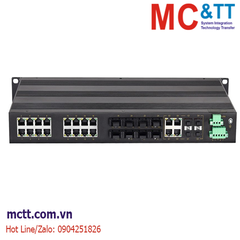 Switch công nghiệp quản lý với 4 cổng Gigabit Combo + 8 cổng quang + 16 cổng Ethernet Maiwe MISCOM7028-4GC-8F