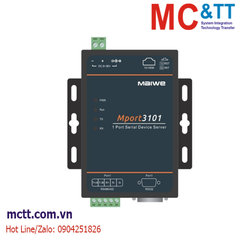 Bộ chuyển đổi 1 cổng RS-232/485/422 sang Ethernet & Modbus Gateway Maiwe Mport3101
