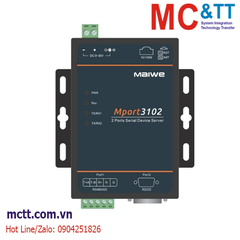 Bộ chuyển đổi 2 cổng RS-232/485/422 sang Ethernet & Modbus Gateway Maiwe Mport3102