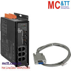 Switch công nghiệp quản lý 6 cổng Ethernet + 2 cổng Quang (Dual fiber, Single Mode, SC, 60KM) ICP DAS MSM-508FCS-60T CR
