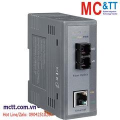Bộ chuyển đổi quang điện công nghiệp 1 cổng Ethernet sang Quang (Dual Fiber, Multi Mode, SC, 2KM) ICP DAS NS-200AFC-T CR
