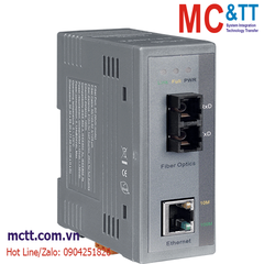 Bộ chuyển đổi quang điện công nghiệp 1 cổng Ethernet sang Quang (Dual Fiber, Multi Mode, SC, 2KM) ICP DAS NS-200FC CR