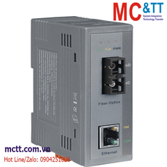 Bộ chuyển đổi quang điện công nghiệp 1 cổng Ethernet sang Quang (Dual Fiber, Single Mode, SC, 15KM) ICP DAS NS-200FCS CR