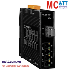 Switch công nghiệp 4 cổng Ethernet + 1 cổng Quang (Dual Fiber, Single Mode, SC, 30KM) ICP DAS NS-205AFCS-T CR