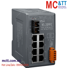 Switch công nghiệp 8 cổng Ethernet + 1 cổng Quang (Dual Fiber, Multi Mode, SC, 2KM) ICP DAS NS-209FC CR