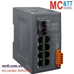 Switch công nghiệp 8 cổng Ethernet + 1 cổng Quang (Dual Fiber, Single Mode, SC, 30KM) ICP DAS NS-209FCS CR