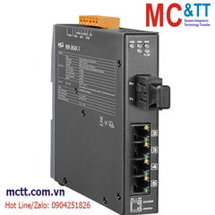 Switch công nghiệp 4 cổng Ethernet + 1 cổng Quang (Dual Fiber, Multi Mode, SC, 2KM) ICP DAS NSM-205AFC-T CR