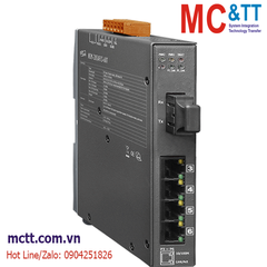 Switch công nghiệp 4 cổng Ethernet + 1 cổng Quang (Dual Fiber, Single Mode, SC, 60KM) ICP DAS NSM-205AFCS-60T CR