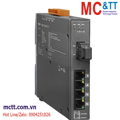 Switch công nghiệp 4 cổng Ethernet + 1 cổng Quang (Dual Fiber, Single Mode, SC, 30KM) ICP DAS NSM-205AFCS-T CR