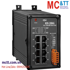 Switch công nghiệp 8 cổng Gigabit Ethernet ICP DAS NSM-208AG CR