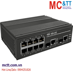 Switch công nghiệp 8 cổng Ethernet + 2 cổng Combo Gigabit SFP ICP DAS NSM-210C CR